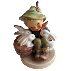Vtg Hummel Playmates Porcelain Figurine Bunnies Collectible Artisan Ceramic